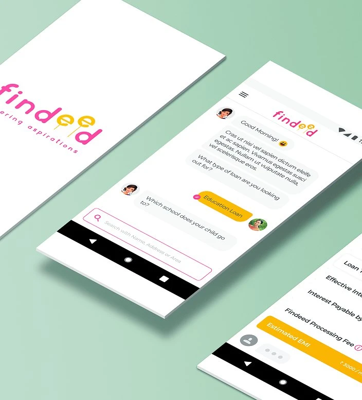 Findeed: education loan chatbot on Android