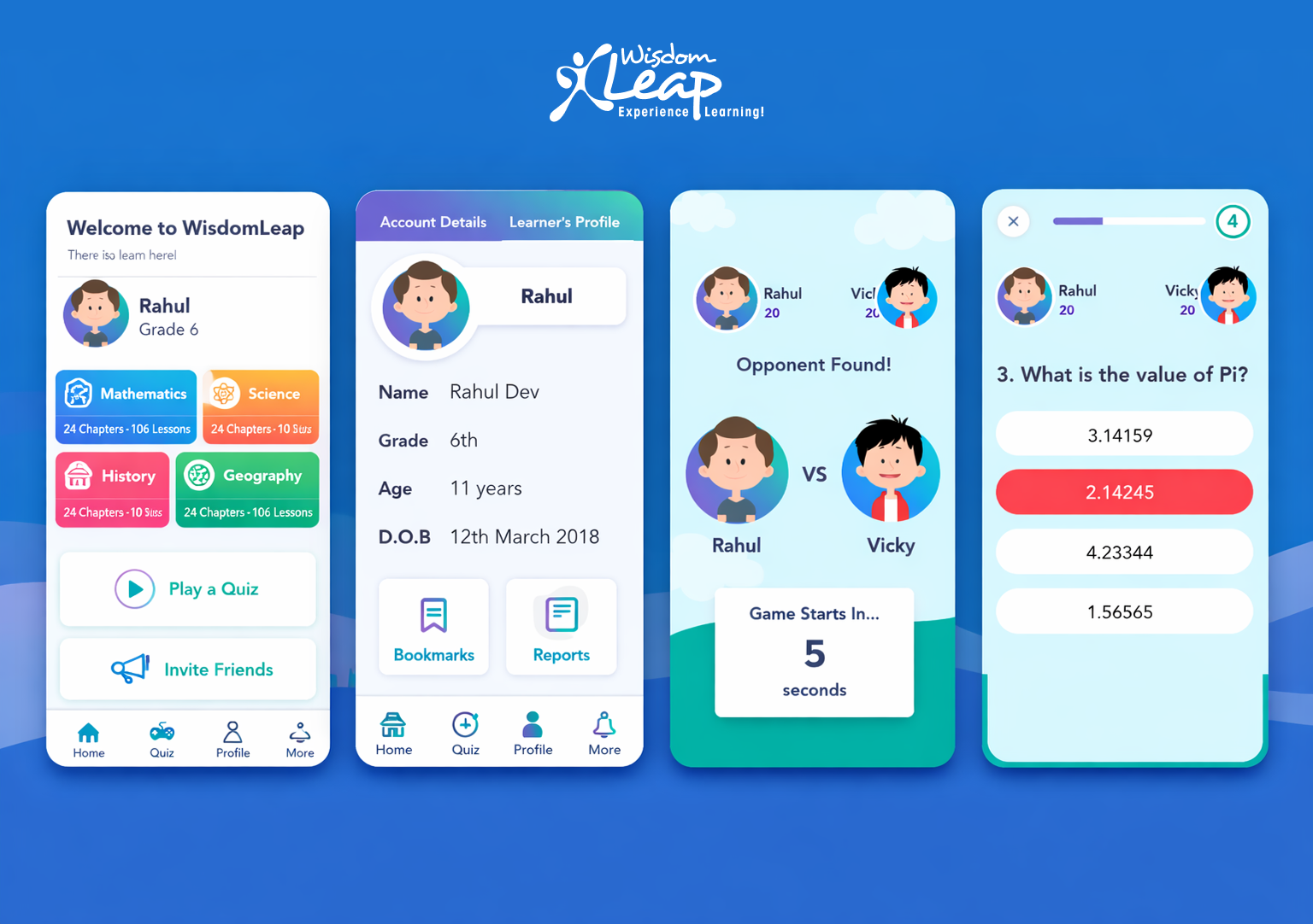 Wisdom Leap — EdTech Mobile App